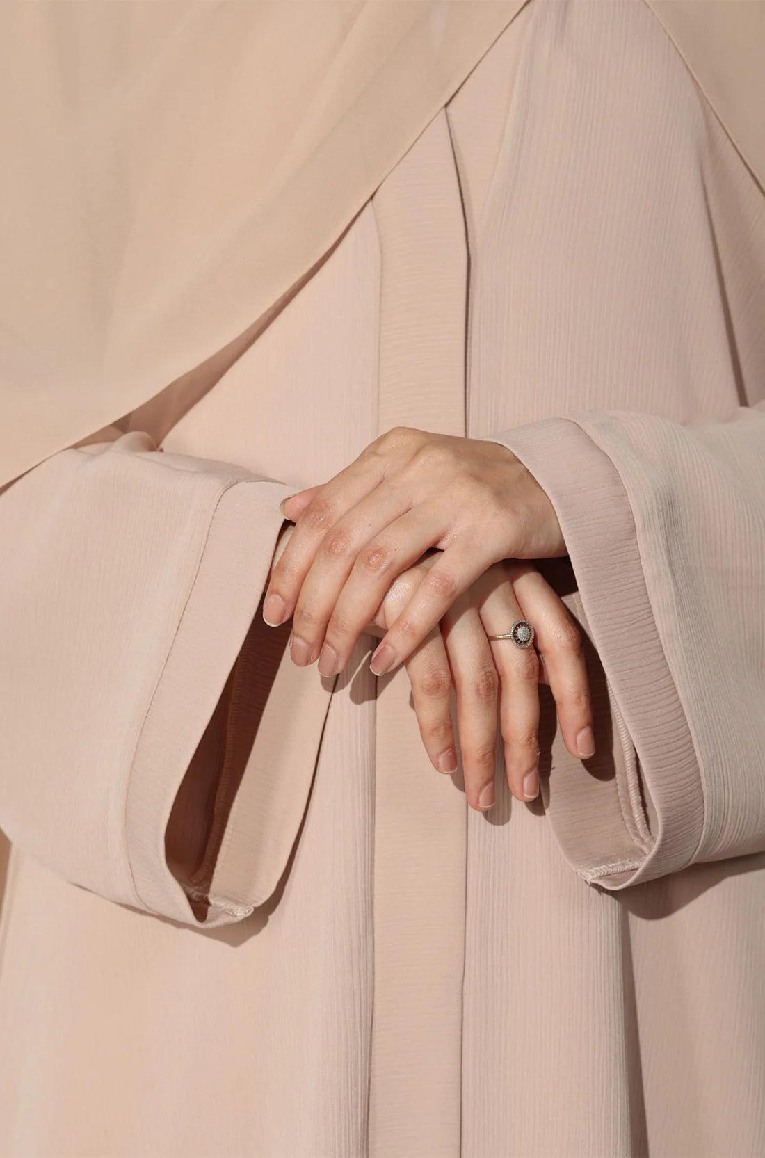 Peach Zoom Abaya