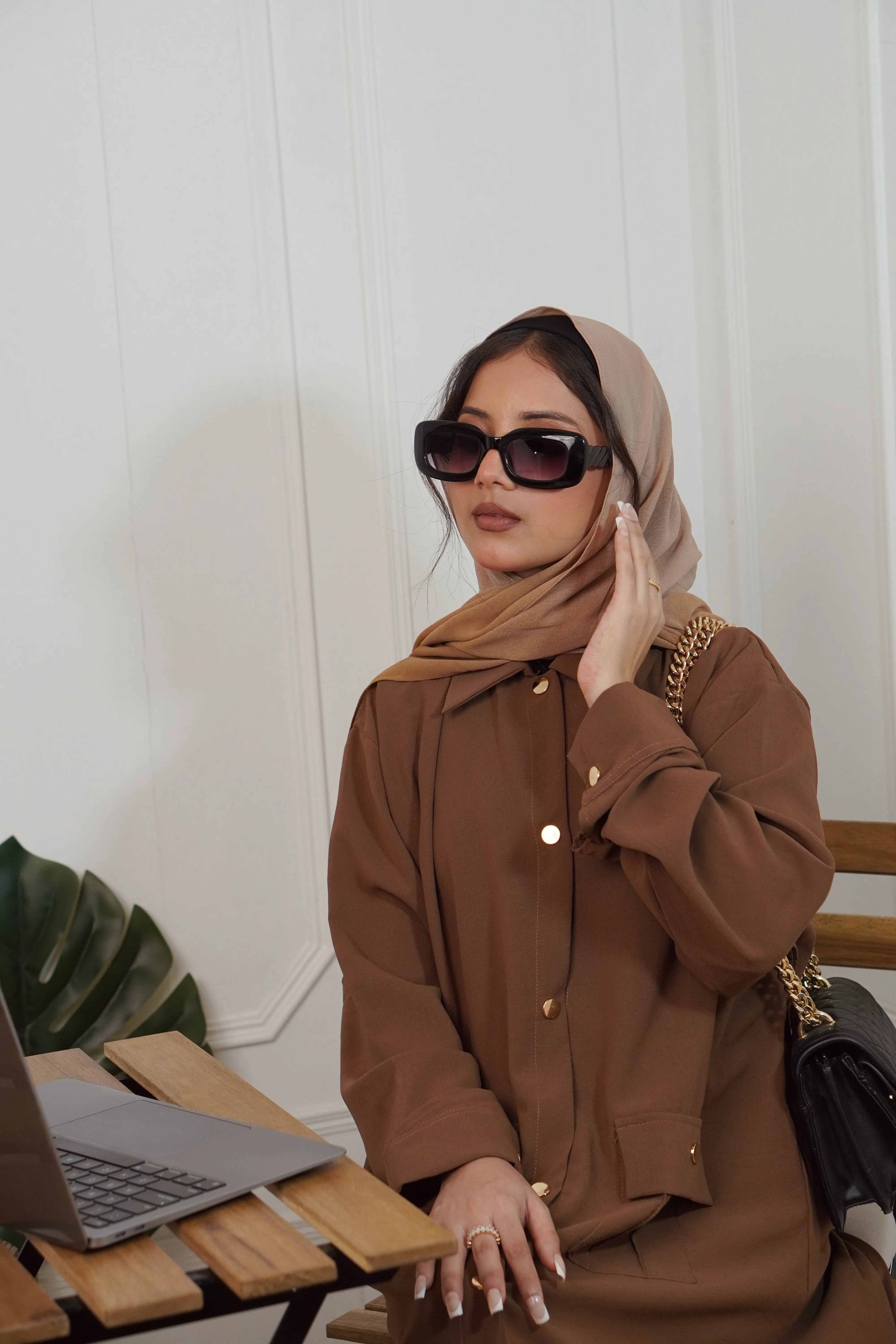 Zahra Mocha Abaya