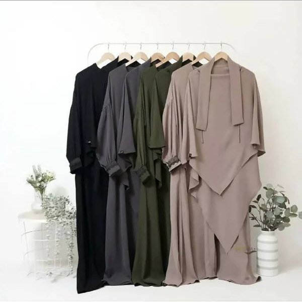French Khimar Two Pc Set