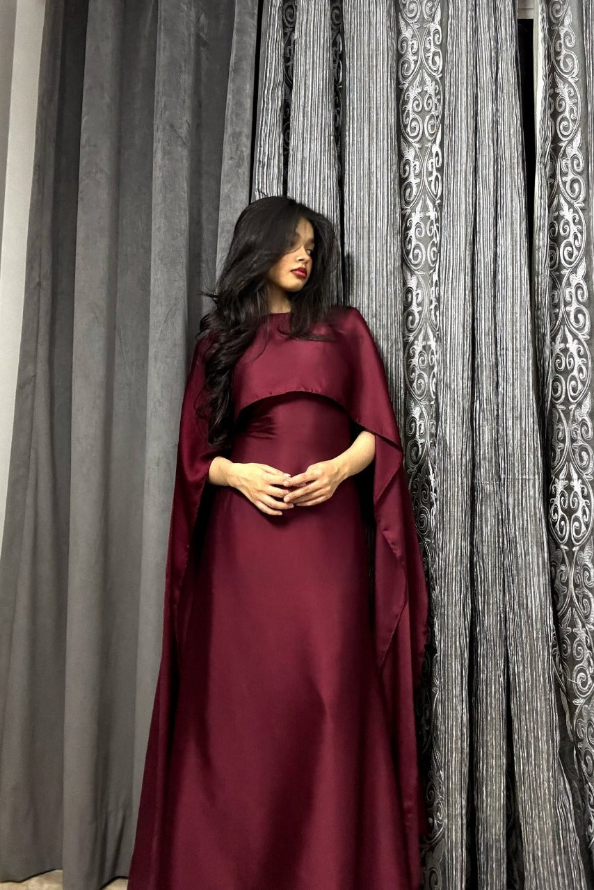 Mulberry Luxe Satin Gown 1