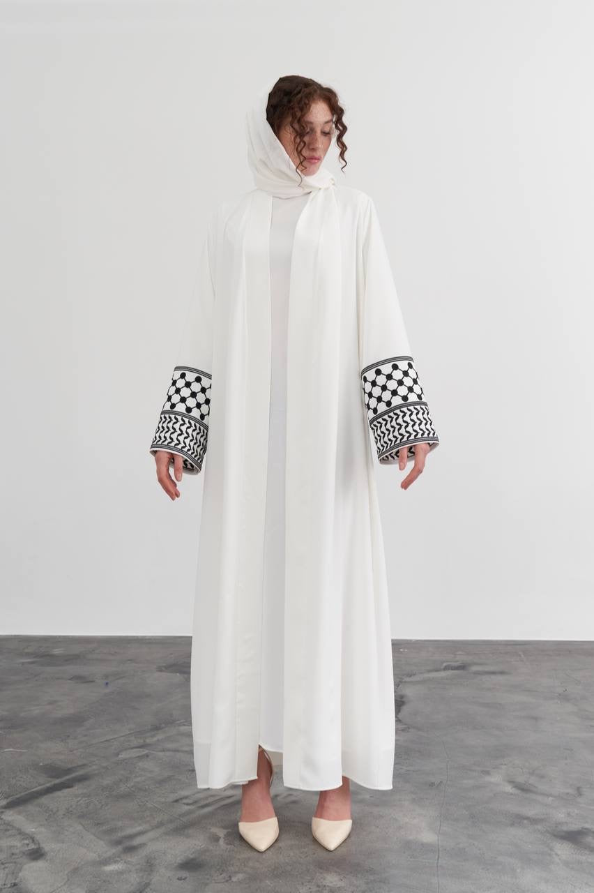 Falasteen Embroidered Elegance Abaya