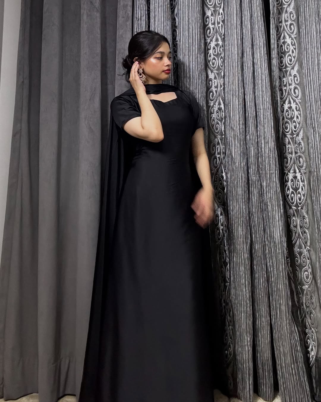 Mulberry Luxe Satin Gown 2