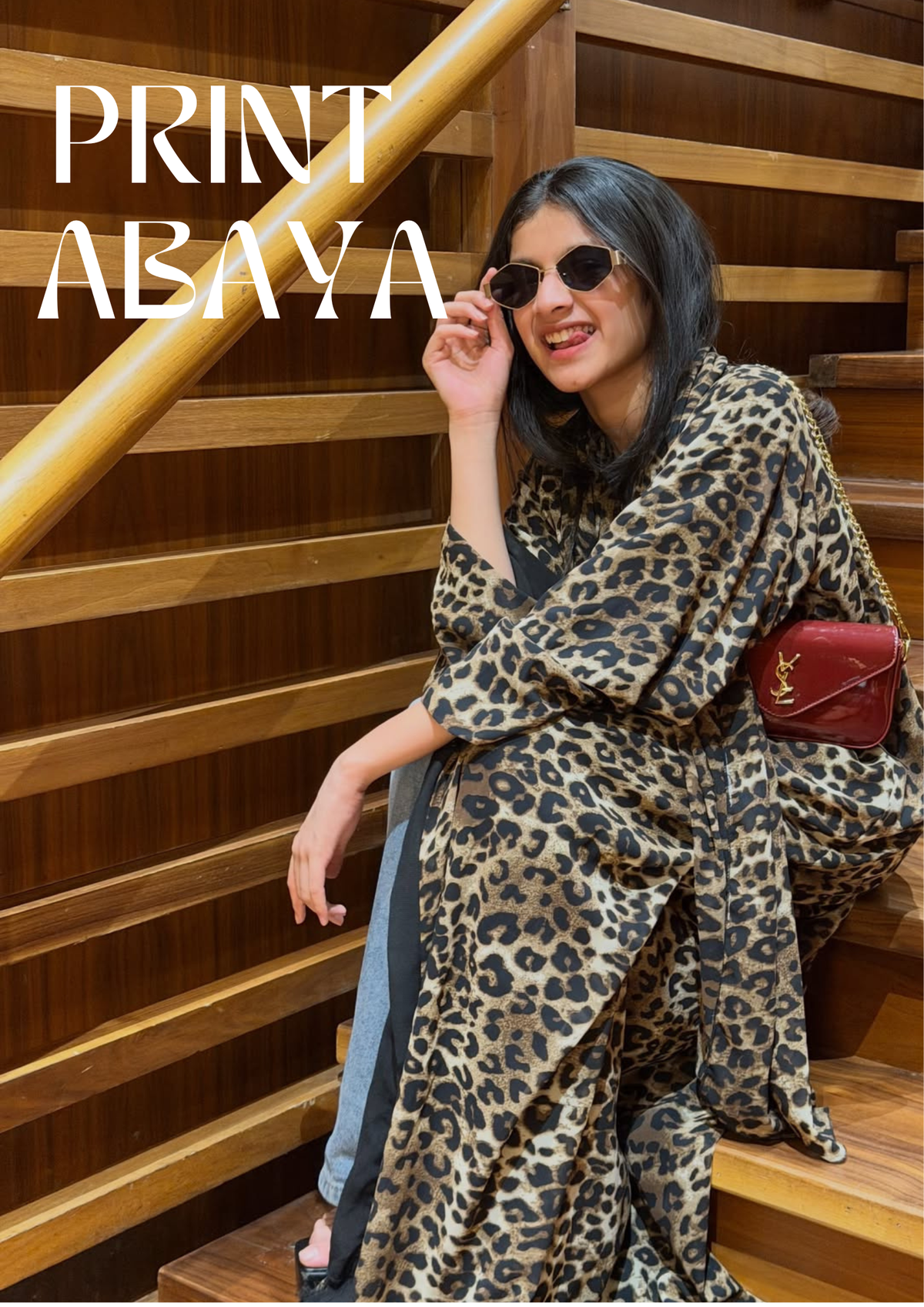 Printed Abaya
