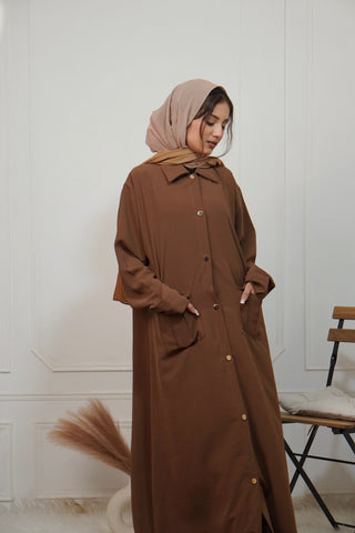 Zahra Mocha Abaya