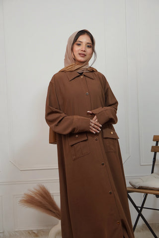 Zahra Mocha Abaya