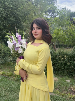 Butter Yellow Corset Dress