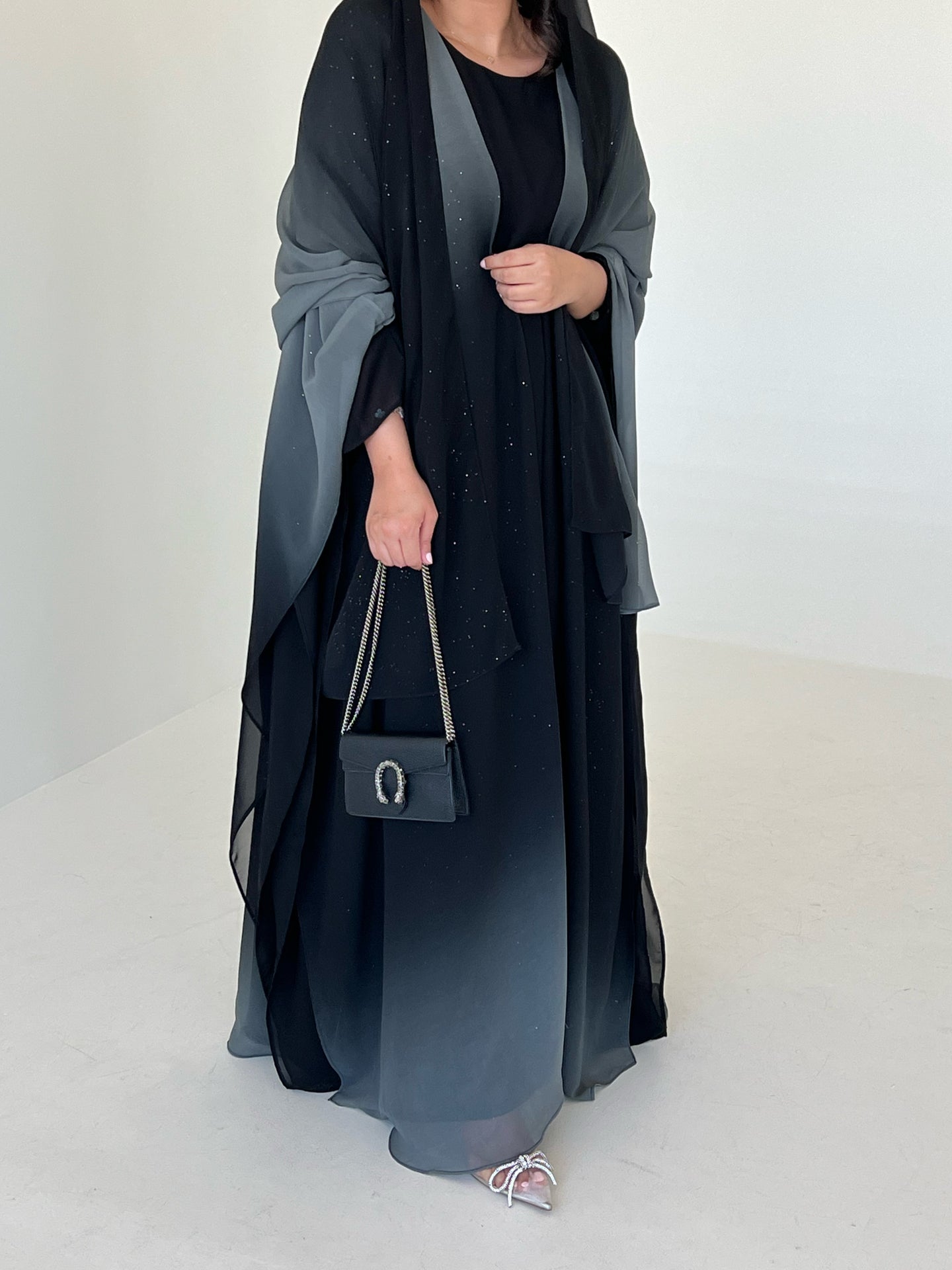 Noor Gradient Black Abaya
