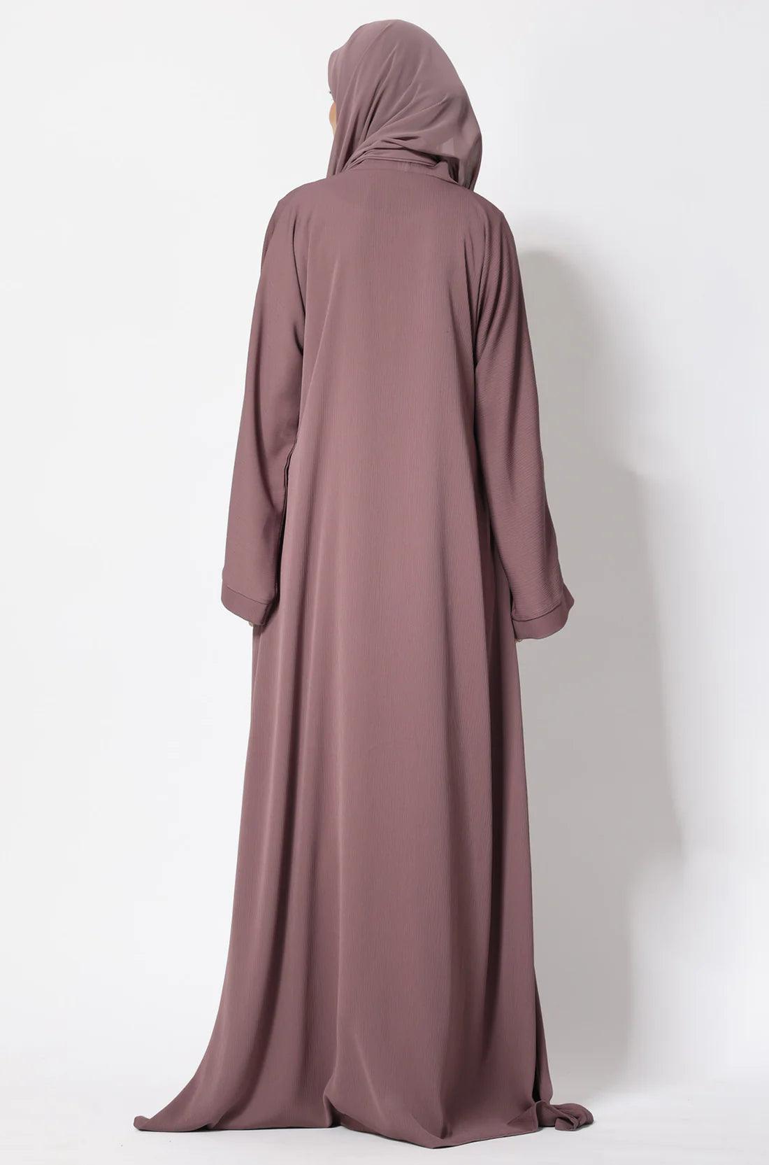 Dusty Rose Zoom Abaya