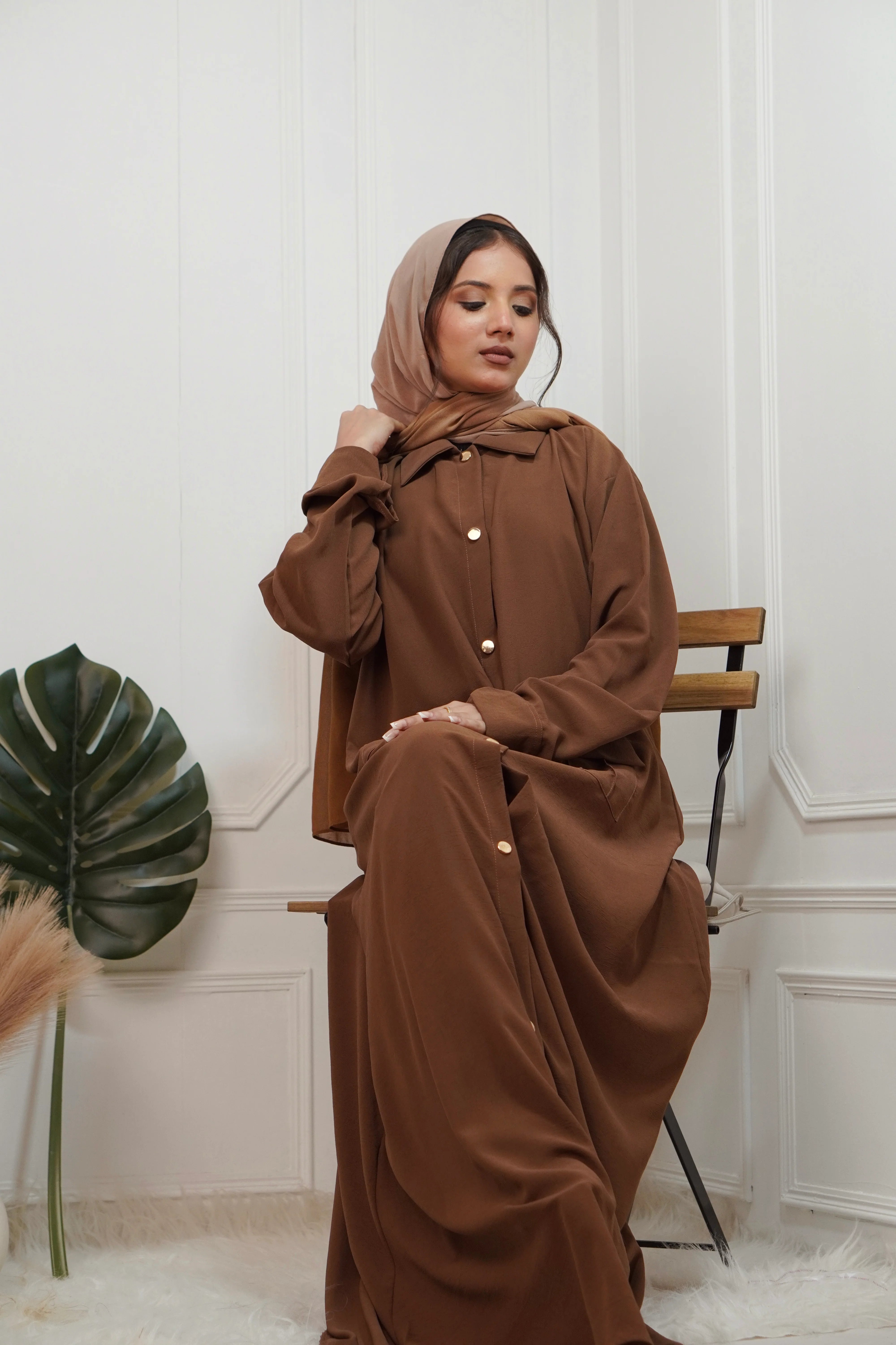 Zahra Mocha Abaya
