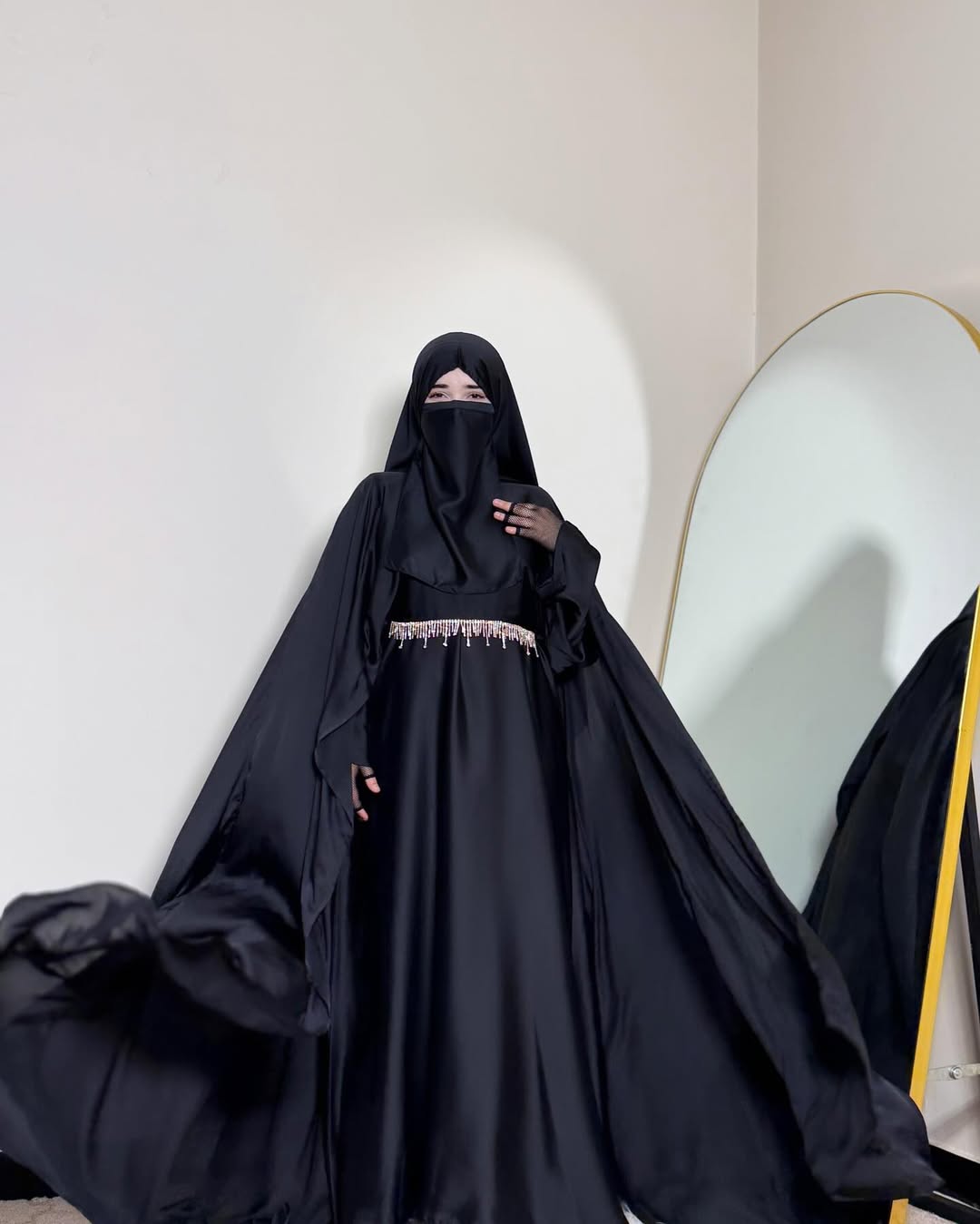 Black Cape Abaya