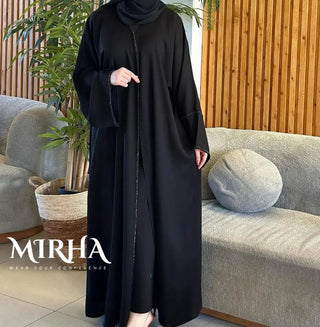 Delicate Handwork - Unique Embroidry Abaya - Mirha Wear