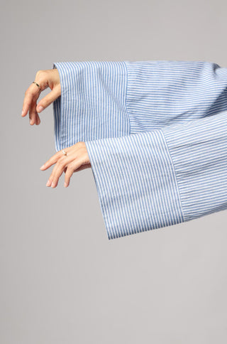 Stripe Shirt Abaya - Classic