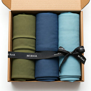 Premium Soft Georgette Hijab-Set Of 3