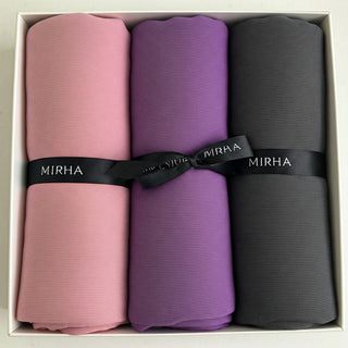 Premium Chiffon Hijab-Set Of 3