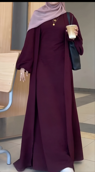 Mocha Berry Abaya