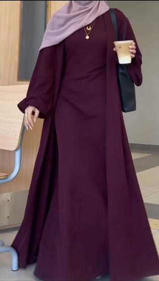 Mocha Berry Abaya