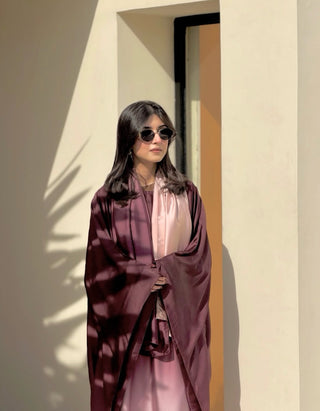 Dusky Blush Ombre Abaya