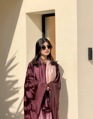 Dusky Blush Ombre Abaya