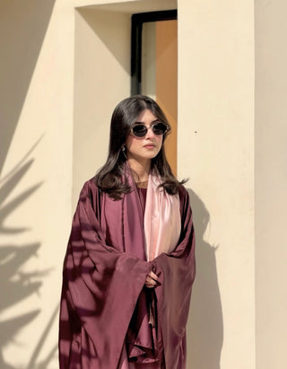 Dusky Blush Ombre Abaya