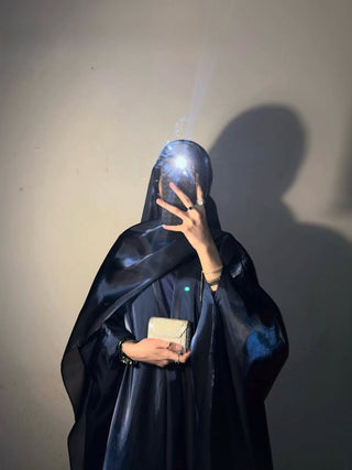 Hana - Kaftan abaya (Navy)