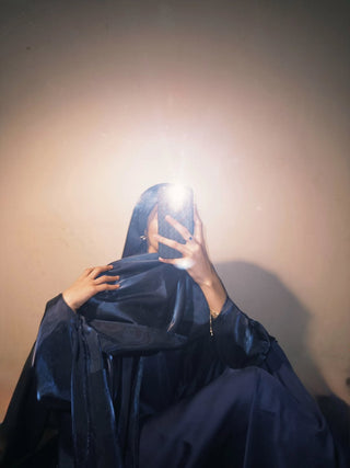 Hana - Kaftan abaya (Navy)