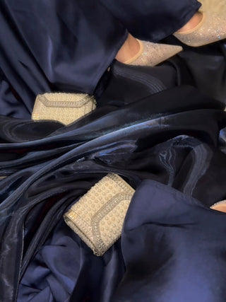 Hana - Kaftan abaya (Navy)