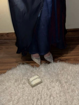 Hana - Kaftan abaya (Navy)