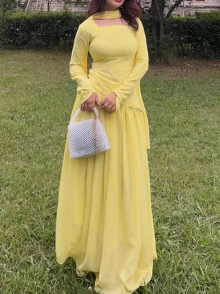 Butter Yellow Corset Dress