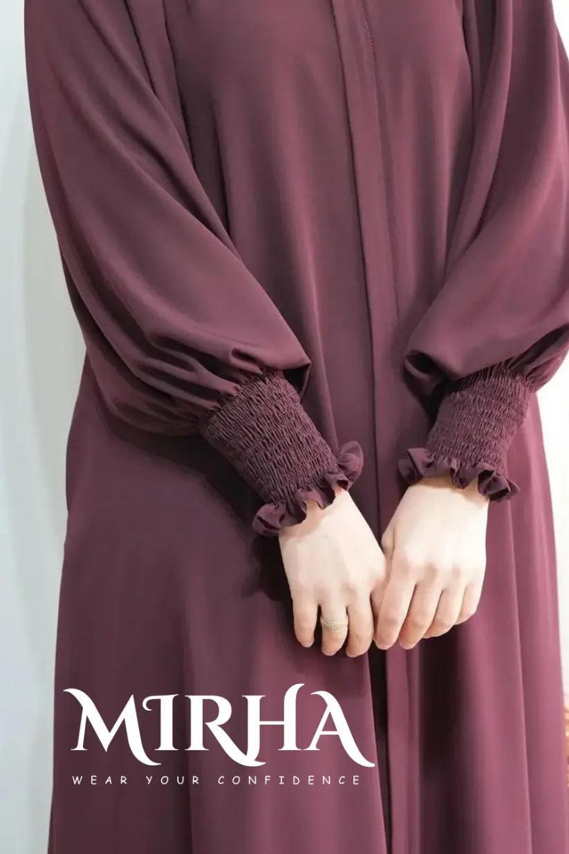 Simple Ruching - Perfect for Comfortable Abaya - Mirha Wear