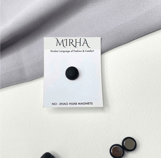 Round Matte Hijab Magnet-Set Of 2