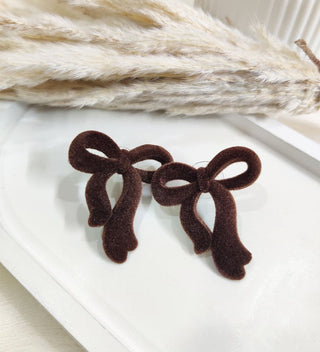 Mira Velvet Bow Earrings