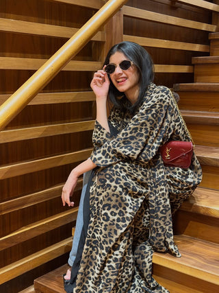 Leopard Print  Abaya