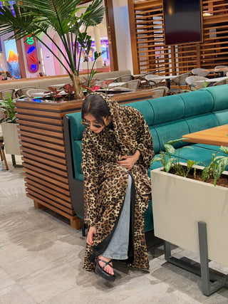 Leopard Print  Abaya