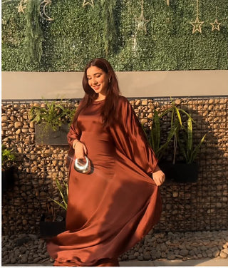 Rust Satin Kaftan