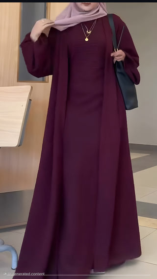 Mocha Berry Abaya