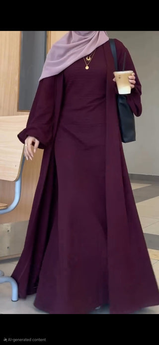 Mocha Berry Abaya