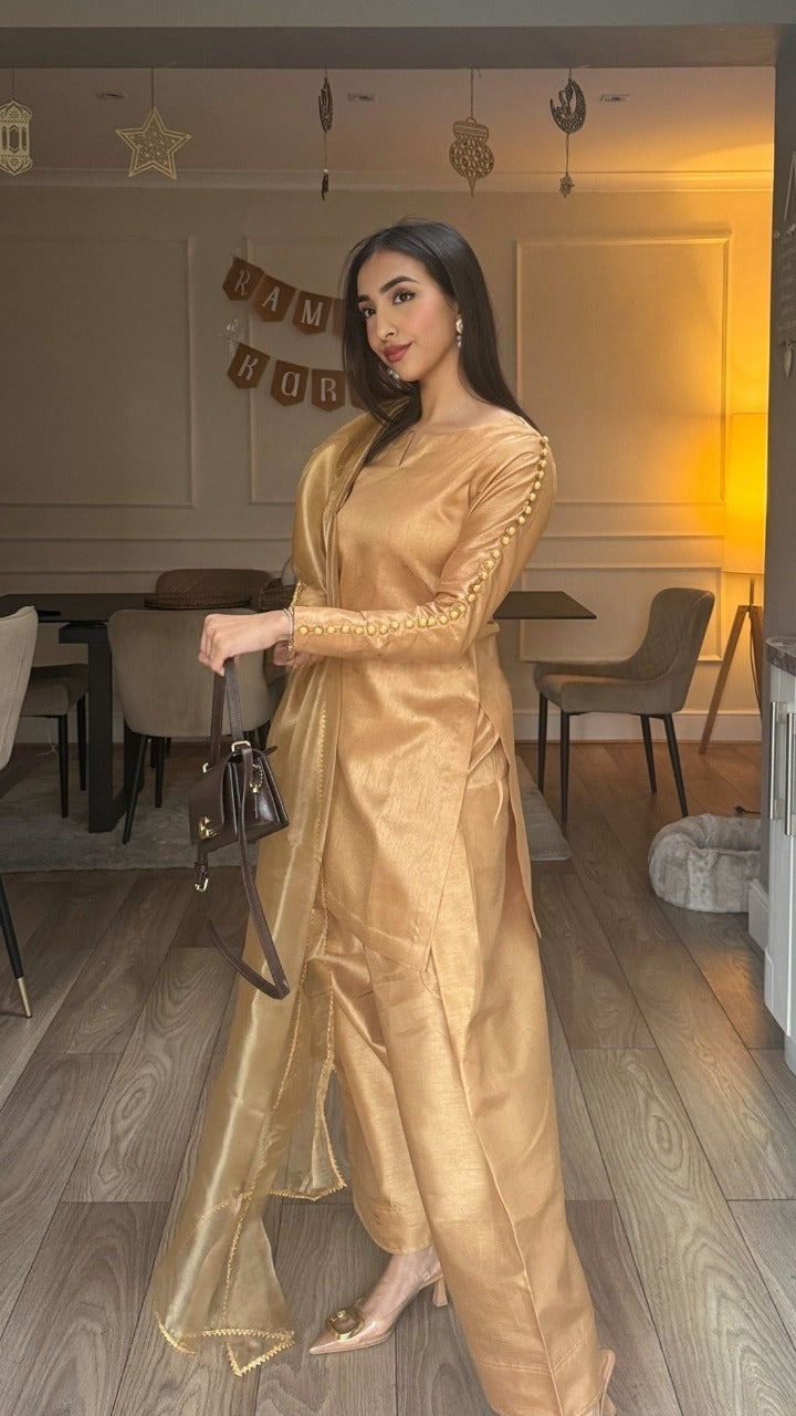 Zimal Gold Farshi Salwar