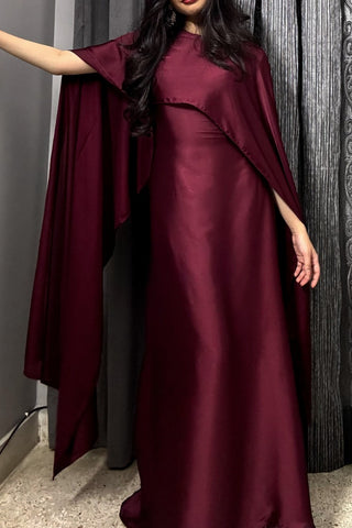 Mulberry Luxe Satin Gown 1