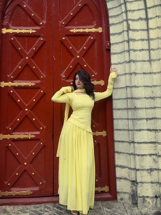 Butter Yellow Corset Dress